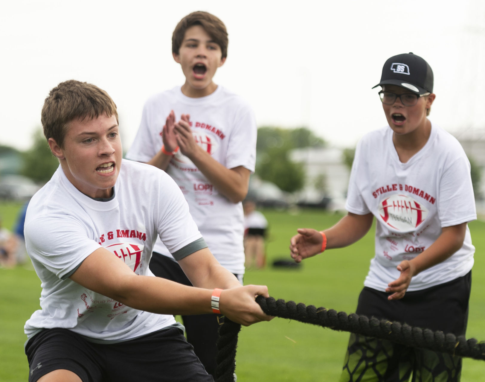 Stille and Domann youth football camp, 7.17